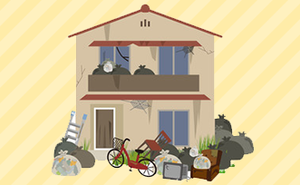 散らかった部屋ごみ屋敷を片づけてほしい!!